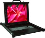 17" Rackmount Monitor and Keyboard With 16 Port KVM