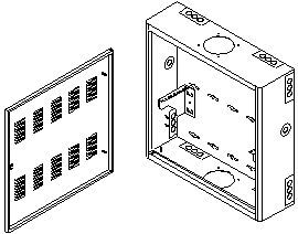 LDF Wall Cabinet - with Corbin CAT 60 Lock Vertical Active RU - 5 RU- 17" deep Fold Down Passive - 4 RU